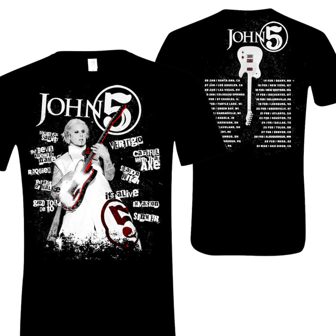John 5 - Flyer Tour 2024 T Shirt NEW