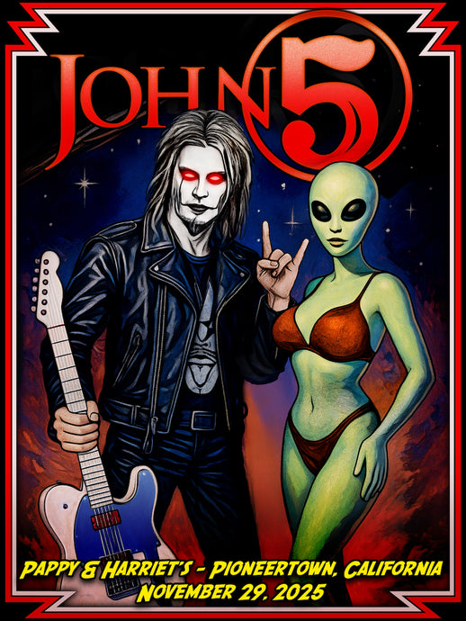 John 5 - Pappy & Harriets Show Poster - Signed