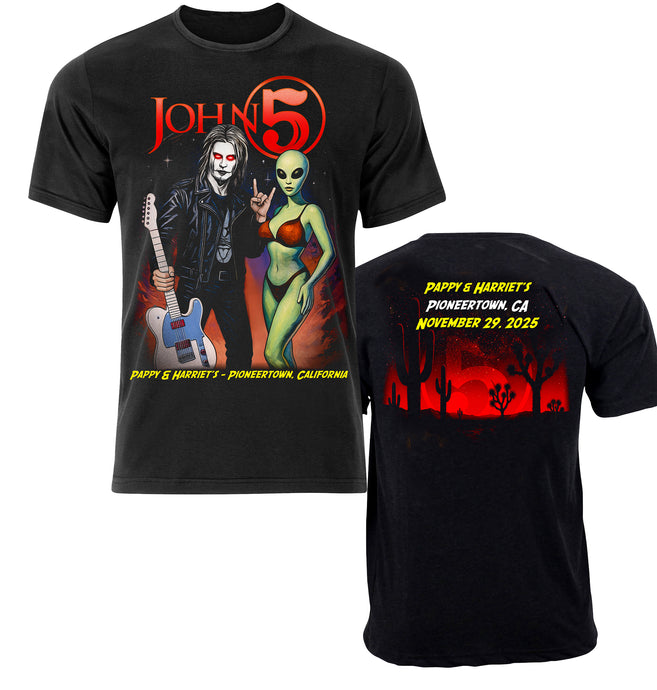 John 5 - Pappy & Harriets Show T Shirt - PRE-ORDER