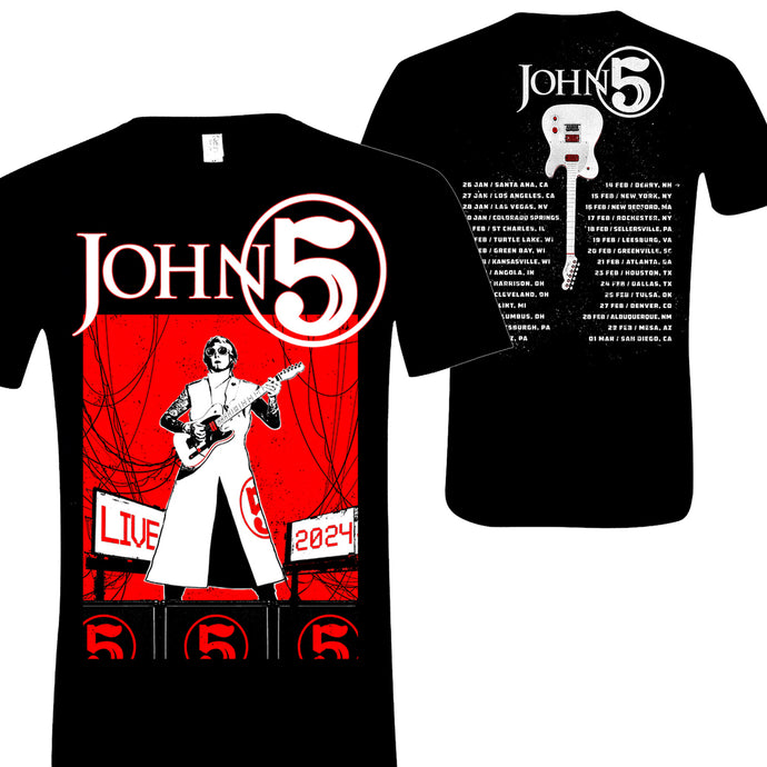 John 5 - LIVE Tour 2024 T Shirt NEW